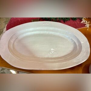 Anthropologie Glenna earthenware platter L NEW